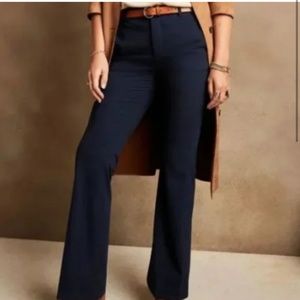NWT! Banana Republic Navy Blue High-Rise Bootcut Pants - Multiple Sizes
